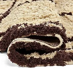 Rund Matta - Lana Natural Cotton Shaggy (beige/brun)