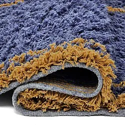 Ryamattor - Lana Natural Cotton Shaggy (blå/gul)