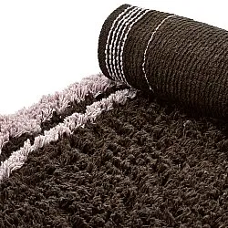 Rund Matta - Lana Natural Cotton Shaggy (brun)
