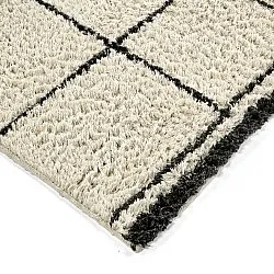 Ryamattor - Lana Natural Cotton Shaggy (creme/mörkgrå)