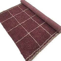 Ryamattor - Lana Natural Cotton Shaggy (taupe/röd)