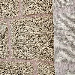 Ryamattor - Lindley Natural Cotton Shaggy (beige/rosa)