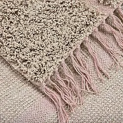 Ryamattor - Lindley Natural Cotton Shaggy (beige/rosa)