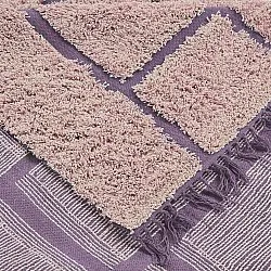 Ryamattor - Lindley Natural Cotton Shaggy (rosa/lila)