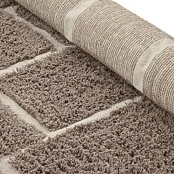 Ryamattor - Lindley Natural Cotton Shaggy (taupe/grå)
