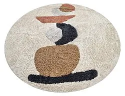 Rund matta - Mantona Natural Cotton Shaggy (multi)