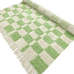 Ryamattor - Maranello Natural Cotton Shaggy (grön)