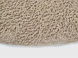 Rund matta - Mareto Natural Cotton Shaggy (brun)