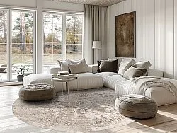 Rund matta - Mateur (beige)