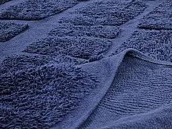 Ryamattor - Salem Natural Cotton Shaggy (mörkblå)