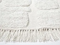 Rund matta - Salem Natural Cotton Shaggy (offwhite)