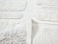 Rund matta - Salem Natural Cotton Shaggy (offwhite)