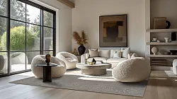 Wiltonmatta - Santi (beige/vit)