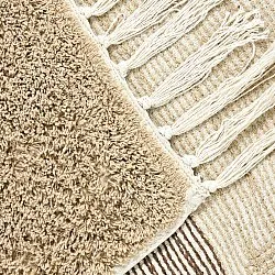 Ryamattor - Siberia Natural Cotton Shaggy (beige/brun)