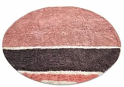 Rund matta - Vinci Natural Cotton Shaggy (rosa)