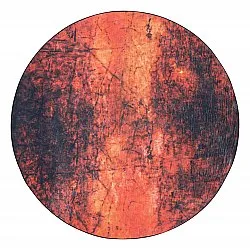 Rund matta - Wells (orange)