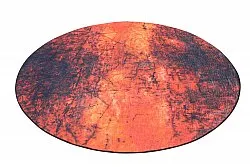 Rund matta - Wells (orange)