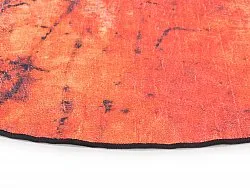 Rund matta - Wells (orange)