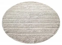 Rund matta - Willow Natural Cotton Shaggy (greige)