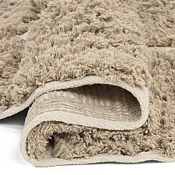 Rund Matta - Zola Natural Cotton Shaggy (beige)