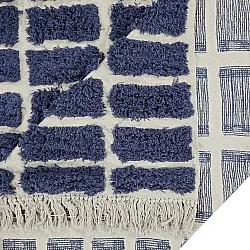 Ryamattor - Zola Natural Cotton Shaggy (blå)