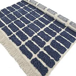 Ryamattor - Zola Natural Cotton Shaggy (blå)