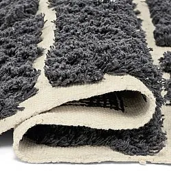 Ryamattor - Zola Natural Cotton Shaggy (mörkgrå)