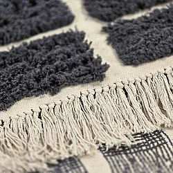 Ryamattor - Zola Natural Cotton Shaggy (mörkgrå)