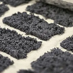 Ryamattor - Zola Natural Cotton Shaggy (mörkgrå)
