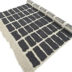 Ryamattor - Zola Natural Cotton Shaggy (mörkgrå)