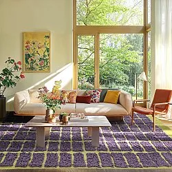 Ryamattor - Zola Natural Cotton Shaggy (lila)