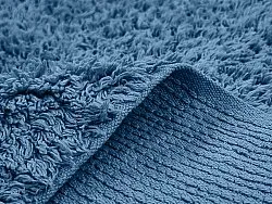 Ryamattor - Alba Natural Cotton Shaggy (blå)
