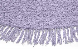 Rund matta - Alba Natural Cotton Shaggy (lila)
