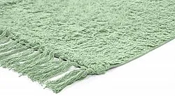 Ryamattor - Alba Natural Cotton Shaggy (ljusgrön)