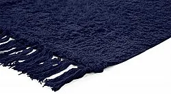 Ryamattor - Alba Natural Cotton Shaggy (mörkblå)