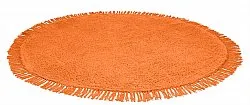 Rund matta - Alba Natural Cotton Shaggy (orange)