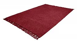 Ryamattor - Alba Natural Cotton Shaggy (vinröd)