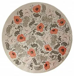 Rund matta - Poppy (beige)