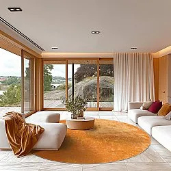 Rund matta - Lynton (orange)