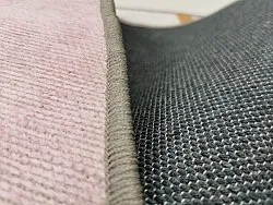 Rund matta - Savino (svart/vit/rosa)