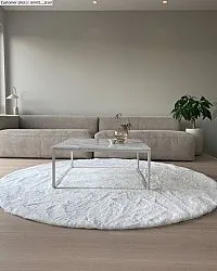 Runda mattor - Cloud Super Soft (vit)