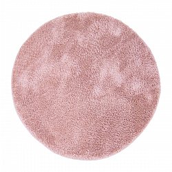 Runda mattor - Soft Shine (rosa)