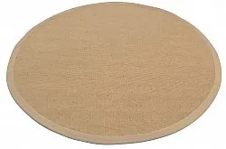 Rund matta (sisal) - Agave (beige/elfenben)