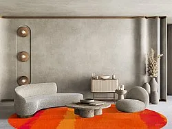 Rund matta - Asti (orange)