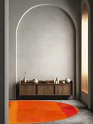 Rund matta - Asti (orange)