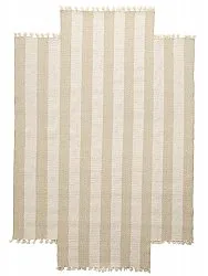 Oregelbunden ullmatta - Kystaro (creme/beige)