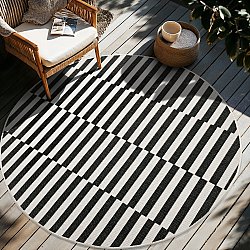 Rund matta - Indoor/Outdoor Otto (svart)