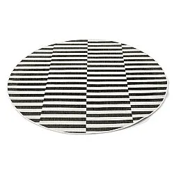 Rund matta - Indoor/Outdoor Otto (svart)