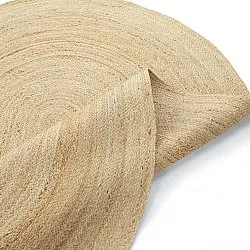 Oval jutematta - Flätan (jute)