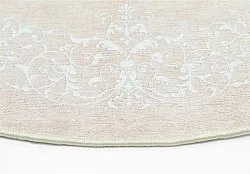 Rund matta - Santi (beige/vit)